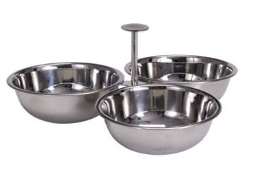 SUPORTE 3 TAÇAS Ø10CM INOX#